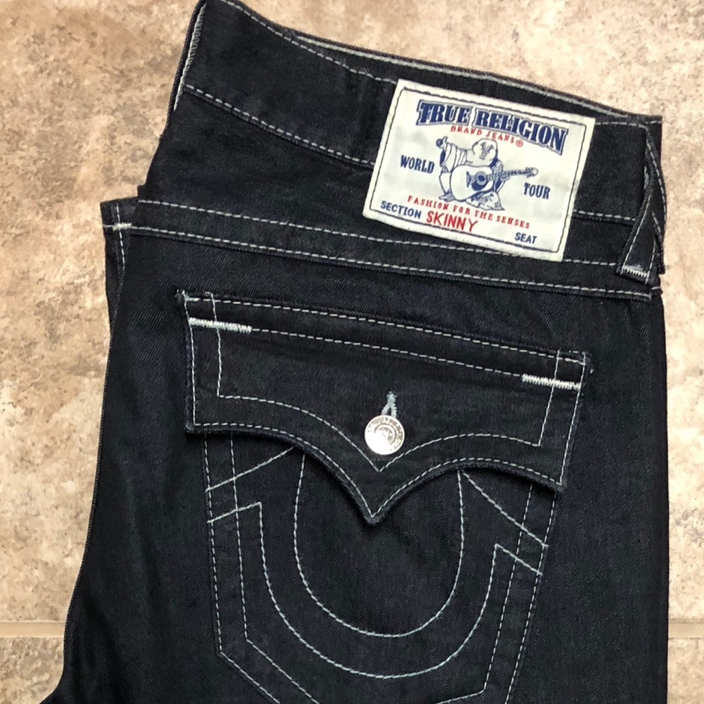 Authentic Men’s dark blue with gray stitching